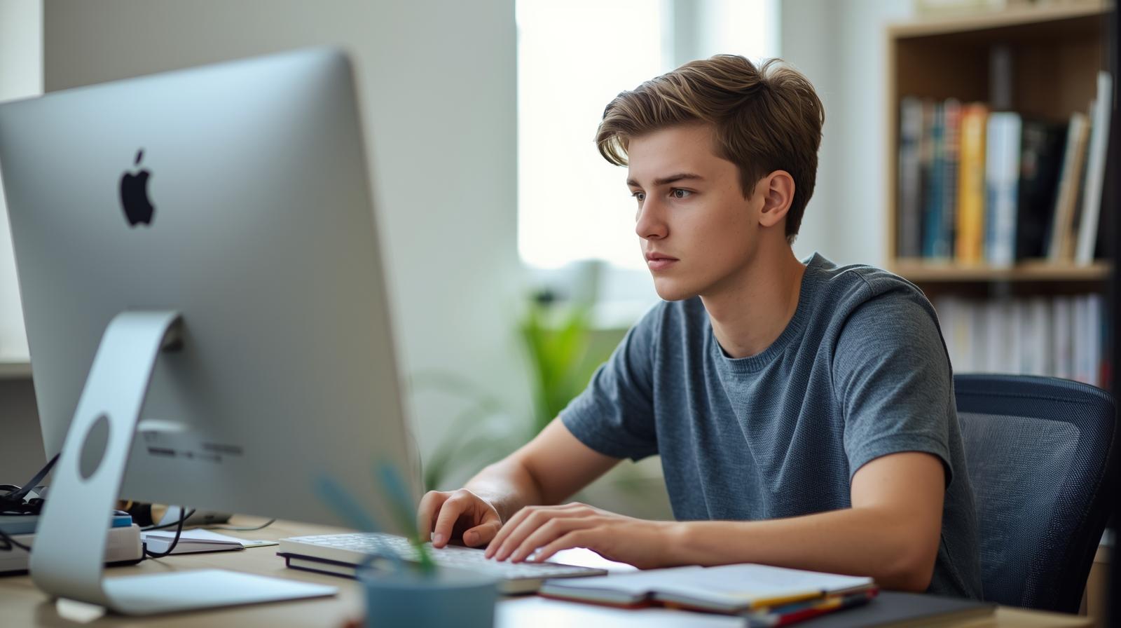 طالب يذاكر باستخدام SLAP